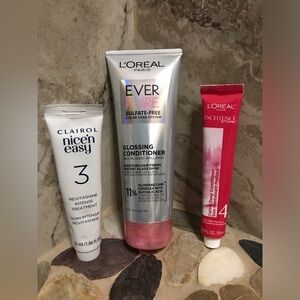 NWT L'Oreal EverPure Sulfate Free Glossing Conditioner & Clairol Treatment Set